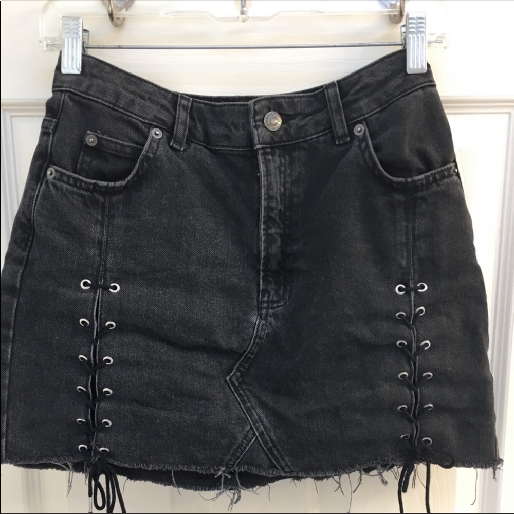 topshop denim skirt